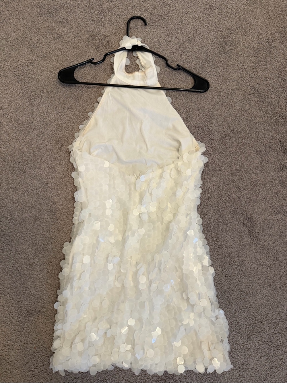 Vera white Payette mini Dress - Picture 2 of 9